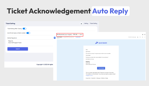 Quick Rabbit - AI Powered Support Ticketing with Knowledgebase and Live Chat - 24